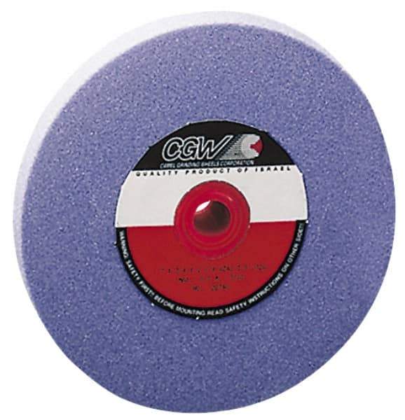 Camel Grinding Wheels - 120 Grit Aluminum Oxide Bench & Pedestal Grinding Wheel - 8" Diam x 1" Hole x 1" Thick, 3600 Max RPM, K Hardness, Fine Grade , Vitrified Bond - Exact Tool & Supply