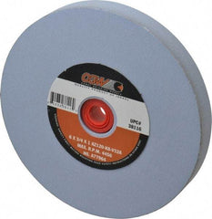 Camel Grinding Wheels - 120 Grit Aluminum Oxide Bench & Pedestal Grinding Wheel - 6" Diam x 1" Hole x 3/4" Thick, 4456 Max RPM, K Hardness, Fine Grade , Vitrified Bond - Exact Tool & Supply