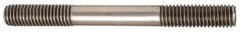 Jergens - 1-8 5" OAL Equal Double Threaded Stud - Alloy Steel, Black Oxide Finish, 1-7/8" Equal Thread Length - Exact Tool & Supply