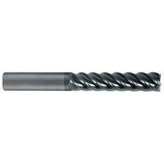 SGS - 1" Diam 5 Flute Solid Carbide 0.03" Corner Radius End Mill - Exact Tool & Supply