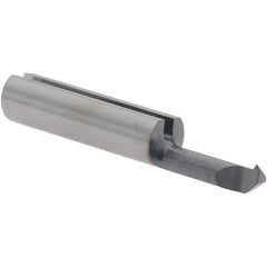 Iscar - 8mm Cutting Depth, 3mm Diam, Internal Thread, Solid Carbide, Single Point Threading Tool - TiAlN Finish, 22mm OAL, 3mm Shank Diam, 0.3mm Projection from Center, 0.5mm Max Pitch, 60° Profile Angle - Exact Tool & Supply