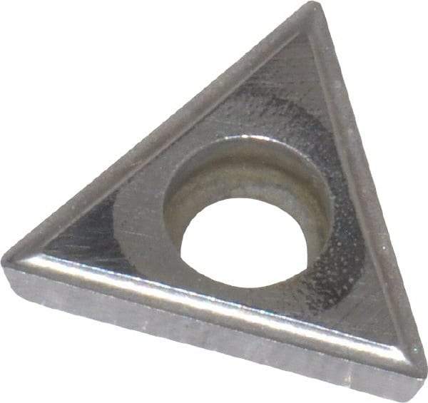 Value Collection - TPGH321 Grade I55 Carbide Turning Insert - Uncoated, 60° Triangle, 3/8" Inscr Circle, 1/8" Thick, 1/64" Corner Radius - Exact Tool & Supply