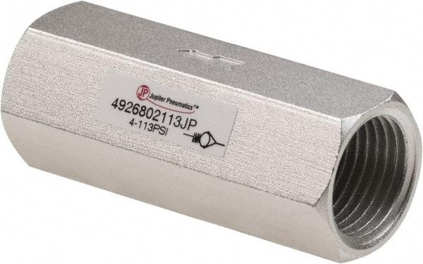 PRO-SOURCE - 1/2" Aluminum Check Valve - Inline, FNPT x FNPT - Exact Tool & Supply