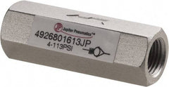 PRO-SOURCE - 1/8" Aluminum Check Valve - Inline, FNPT x FNPT - Exact Tool & Supply