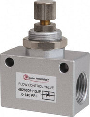 PRO-SOURCE - 1/2" NPT Inline Flow Control Valve - 0 to 140.78 psi & Aluminum Alloy Material - Exact Tool & Supply