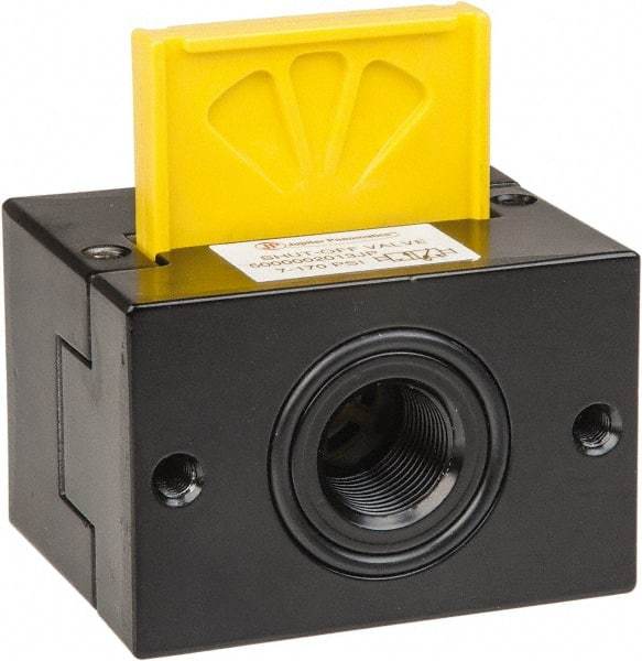 PRO-SOURCE - 3/8" NPT Shut-Off Valve - 7.1 to 170.64 psi & Aluminum Die Cast Material - Exact Tool & Supply