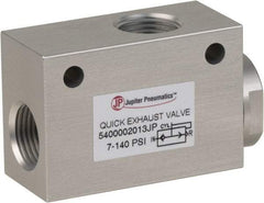 PRO-SOURCE - 3/8" NPT Quick Exhaust Valve - 3/8" Exhaust Port, 7.1 to 140.78 psi, Aluminum Alloy Material - Exact Tool & Supply