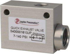 PRO-SOURCE - 1/8" NPT Quick Exhaust Valve - 1/4" Exhaust Port, 7.1 to 140.78 psi, Aluminum Alloy Material - Exact Tool & Supply