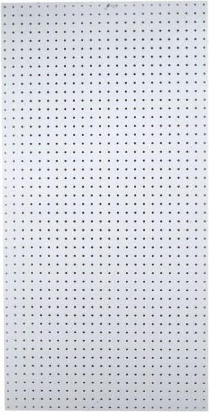 Triton - 48" Wide x 96" High Peg Board Storage Board - 1 Panel, Polypropylene, White - Exact Tool & Supply