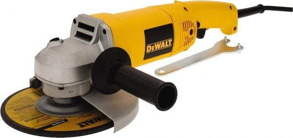 DeWALT - 7" Wheel Diam, 8,000 RPM, Corded Angle & Disc Grinder - 5/8-11 Spindle, 120 Volts, 13 Amps - Exact Tool & Supply