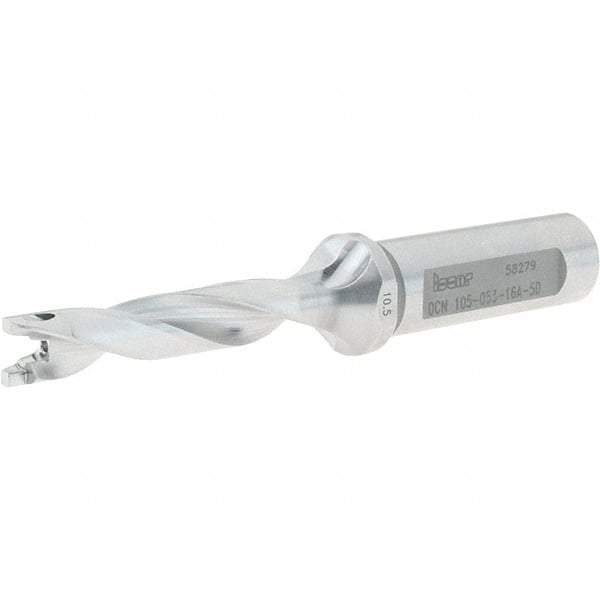 Iscar - 10.5mm to 10.9mm Diam, 5xD, 53mm Max Depth, 16mm Shank Diam, 116.7mm OAL, Replaceable-Tip Drill - FCP, ICK, ICK-2M, ICM, ICN, ICP, iCP-2M Insert, 10 Seat Size, 78274552 Toolholder, Series SumoCham - Exact Tool & Supply