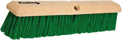 PRO-SOURCE - 24" General Purpose Polypropylene Push Broom - 3" Bristle Length, Plastic Block, Threaded Handle Connection, Handle Sold Separately - Exact Tool & Supply