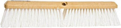 PRO-SOURCE - 18" General Purpose Polypropylene Push Broom - 3" Bristle Length, Plastic Block, Threaded Handle Connection, Handle Sold Separately - Exact Tool & Supply