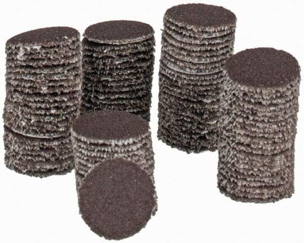 Tru-Maxx - 1/2" Diam, 240 Grit Aluminum Oxide Adhesive PSA Disc - Very Fine Grade, X Weighted Cloth Backing, For Right Angle/Vertical Shaft Portable Grinders - Exact Tool & Supply
