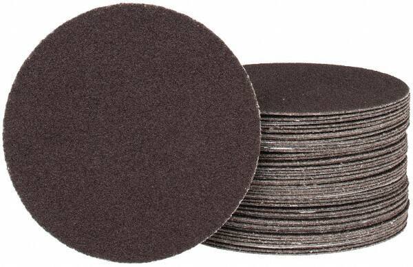 Tru-Maxx - 4" Diam, 100 Grit Aluminum Oxide Adhesive PSA Disc - Fine Grade, X Weighted Cloth Backing, For Right Angle/Vertical Shaft Portable Grinders - Exact Tool & Supply