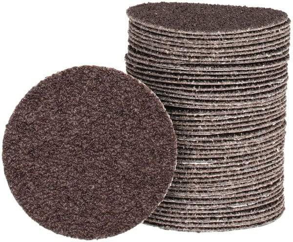 Tru-Maxx - 3" Diam, 36 Grit Aluminum Oxide Adhesive PSA Disc - Very Coarse Grade, X Weighted Cloth Backing, For Right Angle/Vertical Shaft Portable Grinders - Exact Tool & Supply