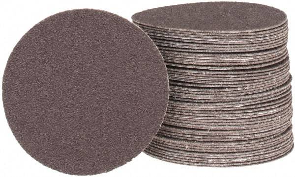 Tru-Maxx - 3" Diam, 100 Grit Aluminum Oxide Adhesive PSA Disc - Fine Grade, X Weighted Cloth Backing, For Right Angle/Vertical Shaft Portable Grinders - Exact Tool & Supply