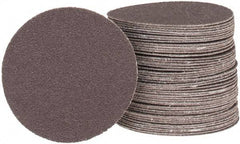 Tru-Maxx - 3" Diam, 100 Grit Aluminum Oxide Adhesive PSA Disc - Fine Grade, X Weighted Cloth Backing, For Right Angle/Vertical Shaft Portable Grinders - Exact Tool & Supply