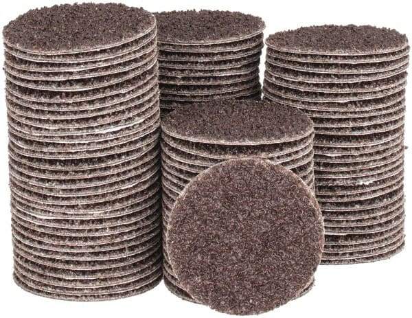 Tru-Maxx - 1-1/2" Diam, 36 Grit Aluminum Oxide Adhesive PSA Disc - Very Coarse Grade, X Weighted Cloth Backing, For Right Angle/Vertical Shaft Portable Grinders - Exact Tool & Supply