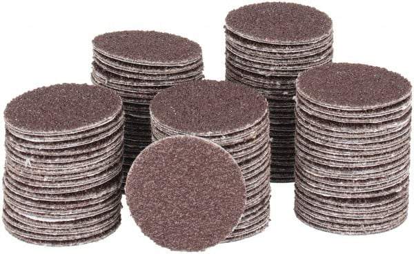 Tru-Maxx - 1" Diam, 80 Grit Aluminum Oxide Adhesive PSA Disc - Medium Grade, X Weighted Cloth Backing, For Right Angle/Vertical Shaft Portable Grinders - Exact Tool & Supply