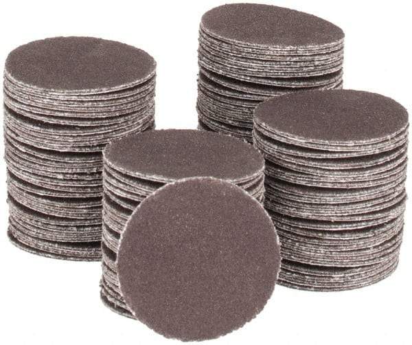 Tru-Maxx - 1" Diam, 320 Grit Aluminum Oxide Adhesive PSA Disc - Extra Fine Grade, X Weighted Cloth Backing, For Right Angle/Vertical Shaft Portable Grinders - Exact Tool & Supply