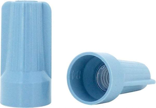 Ideal - 2, 12 to 2, 6 AWG, 600 Volt, Flame Retardant, Standard Twist on Wire Connector - Blue & Gray, 221°F - Exact Tool & Supply