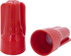 Ideal - 2, 18 to 5, 12 AWG, 600 Volt, Flame Retardant, Standard Twist on Wire Connector - Red, 221°F - Exact Tool & Supply
