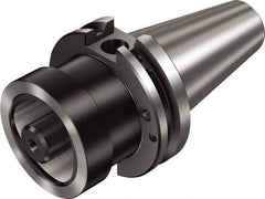 Sandvik Coromant - C8 System Size, CAT50 Taper, Modular Tool Holding System Adapter - 3-15/16" Projection, 80mm Body Diam, 201.8mm OAL, Through Coolant - Exact Tool & Supply