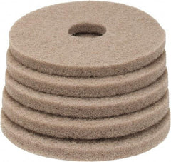 PRO-SOURCE - Polishing Pad - 13" Machine, Tan Pad, Polyester - Exact Tool & Supply