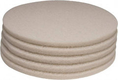 PRO-SOURCE - Polishing Pad - 20" Machine, White Pad, Polyester - Exact Tool & Supply