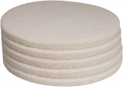 PRO-SOURCE - Polishing Pad - 19" Machine, White Pad, Polyester - Exact Tool & Supply