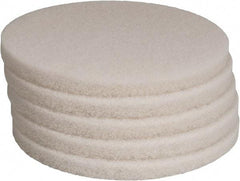 PRO-SOURCE - Polishing Pad - 14" Machine, White Pad, Polyester - Exact Tool & Supply