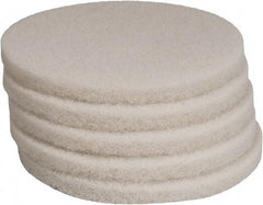 PRO-SOURCE - Polishing Pad - 13" Machine, White Pad, Polyester - Exact Tool & Supply