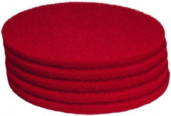 PRO-SOURCE - Polishing Pad - 19" Machine, Red Pad, Polyester - Exact Tool & Supply