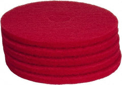 PRO-SOURCE - Polishing Pad - 17" Machine, Red Pad, Polyester - Exact Tool & Supply