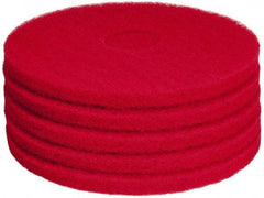 PRO-SOURCE - Polishing Pad - 15" Machine, Red Pad, Polyester - Exact Tool & Supply