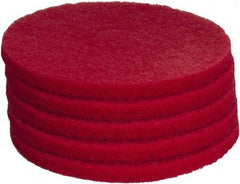 PRO-SOURCE - Polishing Pad - 14" Machine, Red Pad, Polyester - Exact Tool & Supply