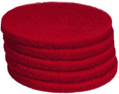 PRO-SOURCE - Polishing Pad - 13" Machine, Red Pad, Polyester - Exact Tool & Supply