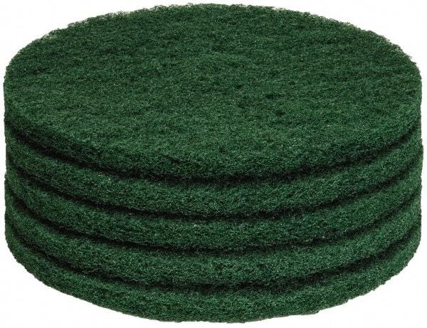 PRO-SOURCE - Stripping Pad - 14" Machine, Green Pad, Polyester - Exact Tool & Supply