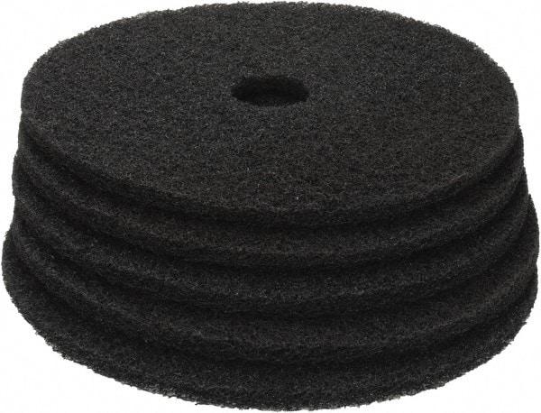 PRO-SOURCE - Stripping Pad - 20" Machine, Black Pad, Polyester - Exact Tool & Supply