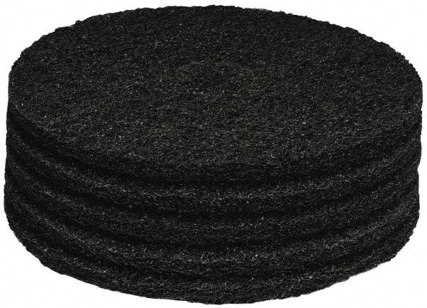 PRO-SOURCE - Stripping Pad - 17" Machine, Black Pad, Polyester - Exact Tool & Supply