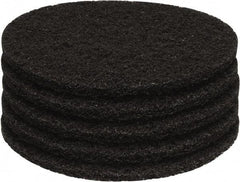 PRO-SOURCE - Stripping Pad - 13" Machine, Black Pad, Polyester - Exact Tool & Supply