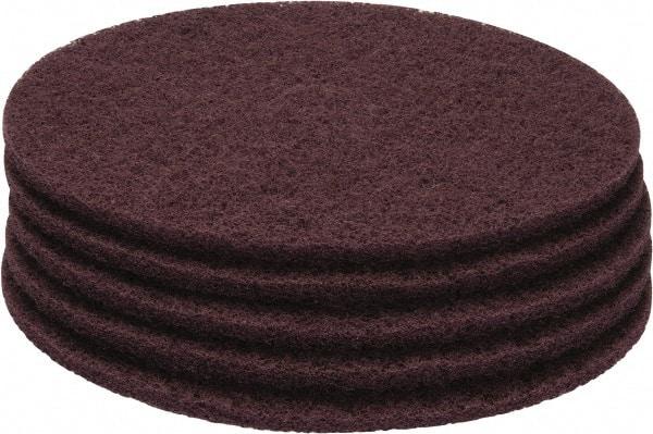 PRO-SOURCE - Stripping Pad - 20" Machine, Maroon Pad, Polyester - Exact Tool & Supply