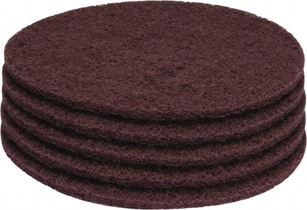 PRO-SOURCE - Stripping Pad - 17" Machine, Maroon Pad, Polyester - Exact Tool & Supply