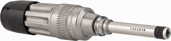 Sturtevant Richmont - 1 Piece, 0.8 to 4 N/m, Adjustable Torque Limiting Screwdriver - 7-3/4" OAL, 1/4" Drive, 2 In/Lb Graduation - Exact Tool & Supply