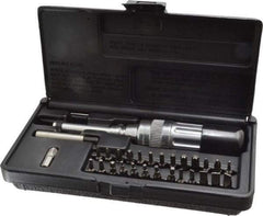 Sturtevant Richmont - 29 Piece Phillips & Slotted Screwdriver Set - Bit Sizes: Hex Inch 5/64, 3/32, 7/64, 1/8 & 9/64, Philips #0 to #3, Tip Thickness: 1/4 - Exact Tool & Supply