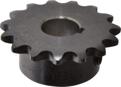 Browning - 15 Teeth, 3/8" Chain Pitch, Chain Size 35, Finished Bore Sprocket - 5/8" Bore Diam, 1.804" Pitch Diam, 1.99" Outside Diam - Exact Tool & Supply