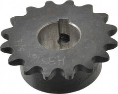 Browning - 16 Teeth, 3/8" Chain Pitch, Chain Size 35, Finished Bore Sprocket - 3/4" Bore Diam, 1.922" Pitch Diam, 2.11" Outside Diam - Exact Tool & Supply