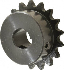 Browning - 17 Teeth, 3/8" Chain Pitch, Chain Size 35, Finished Bore Sprocket - 5/8" Bore Diam, 2.041" Pitch Diam, 2.23" Outside Diam - Exact Tool & Supply