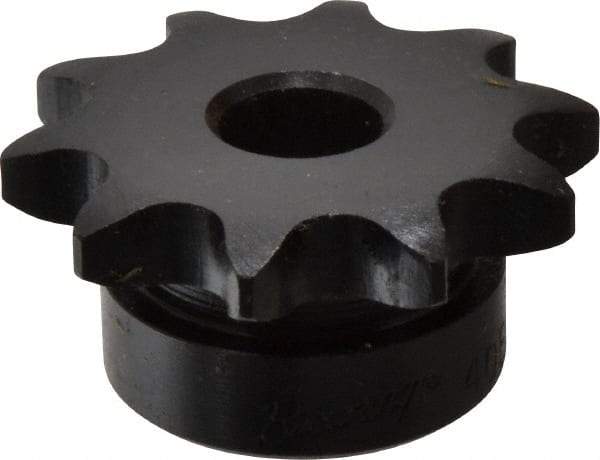 Browning - 10 Teeth, 1/2" Chain Pitch, Chain Size 40, Finished Bore Sprocket - 1/2" Bore Diam, 1.618" Pitch Diam, 1.84" Outside Diam - Exact Tool & Supply